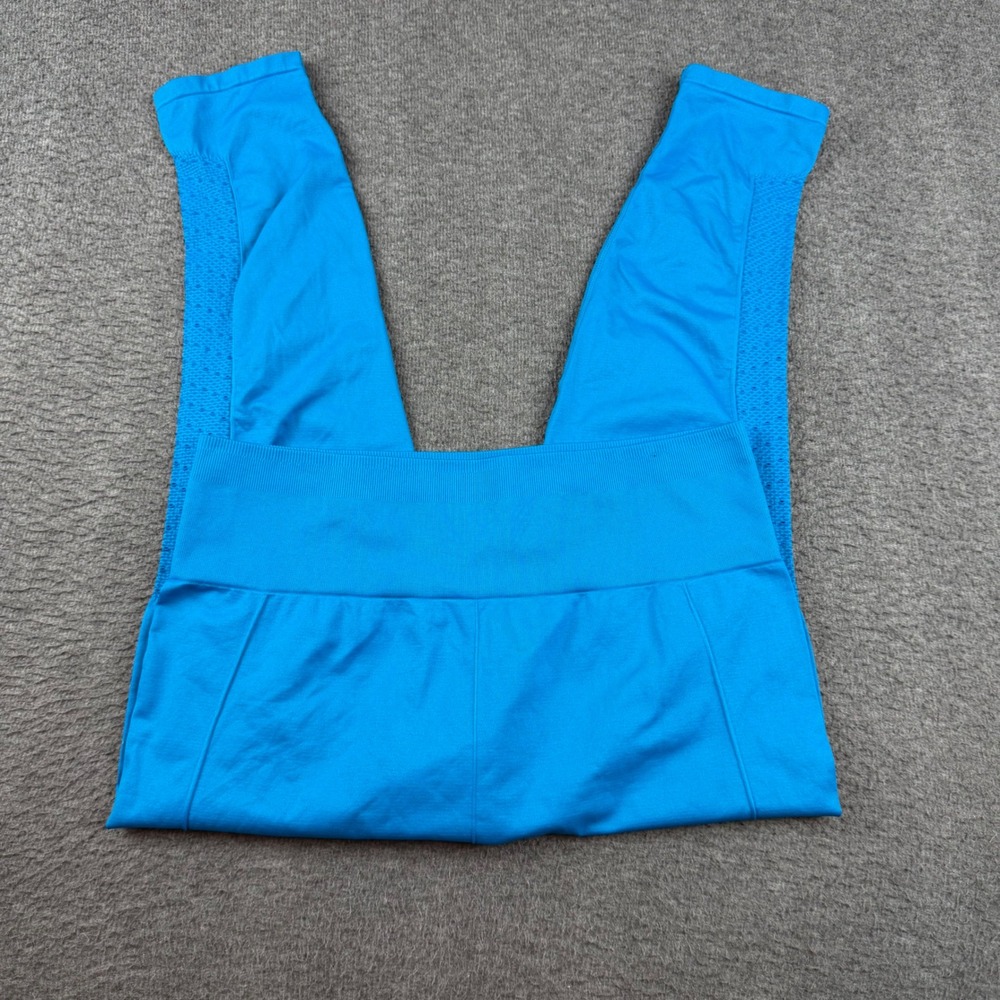 Fabletics Leggings Women's XL Blue Seamless Mesh High Waisted LG1935815-4040